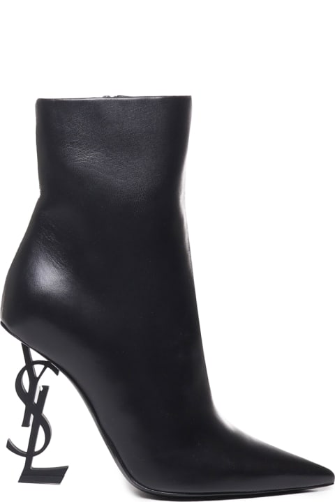 Shoes for Women Saint Laurent Opyum Ankle Boots In Calfskin