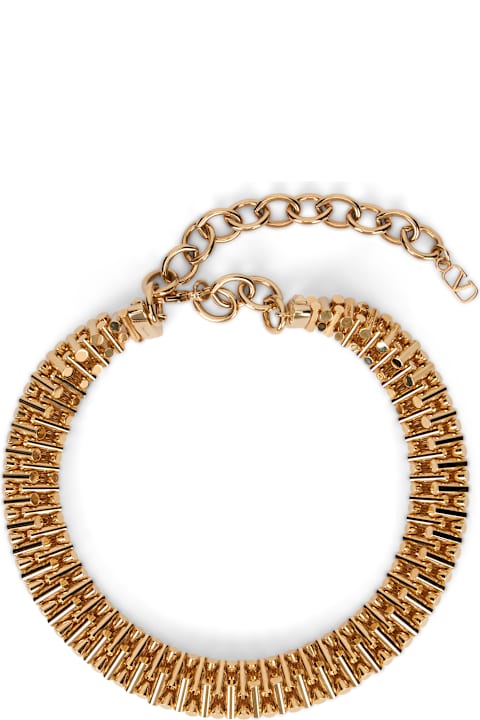Homeware Valentino Garavani Elegant And Versatile Golden Necklace