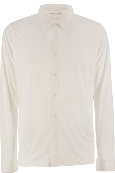 Majestic Filatures for Women Majestic Filatures Long-sleeved Lyocell And Cotton Shirt