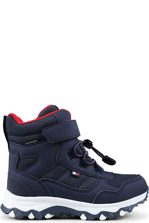 Tommy Hilfiger Shoes for Boys Tommy Hilfiger Blue Boots For Boy With Logo