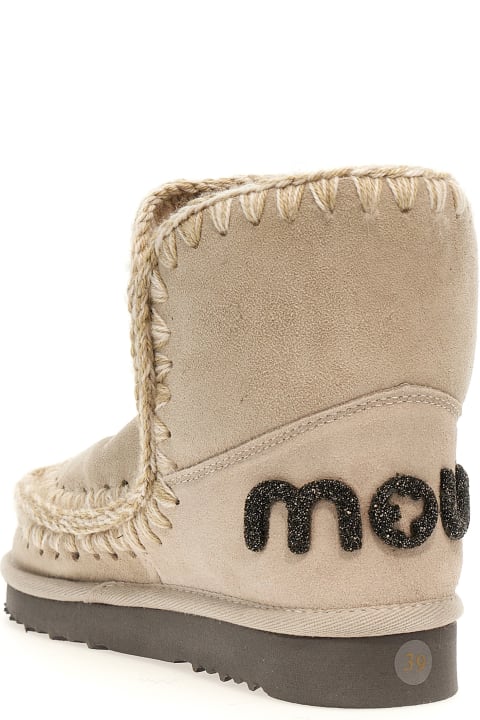 Mou Shoes for Women Mou 'eskimo 18 Glitter Logo' Ankle Boots
