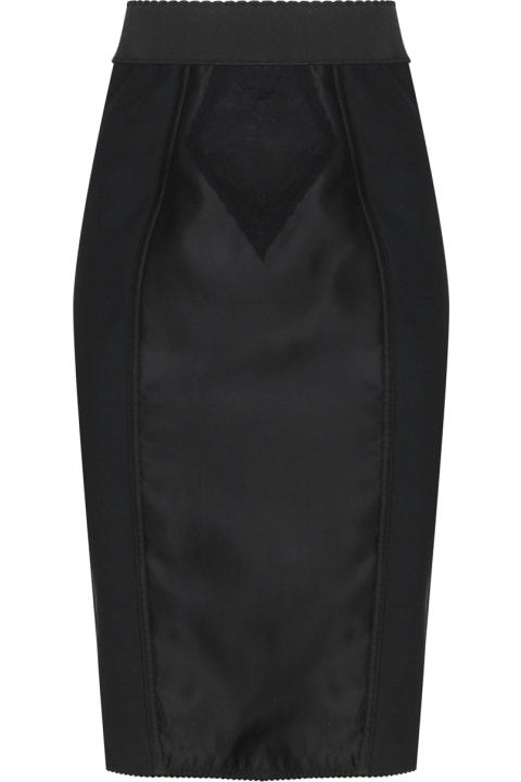Dolce & Gabbana Skirts for Women Dolce & Gabbana Marquisette And Satin Corsetry Skirt
