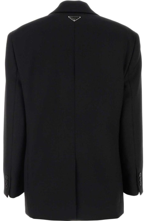 Prada Coats & Jackets for Women Prada Single-breasted Sleeved Blazer