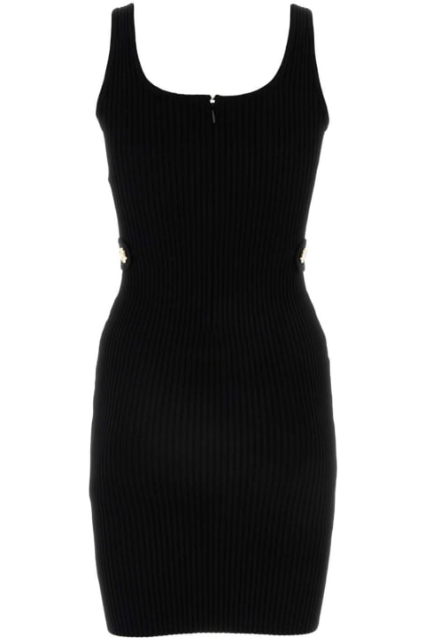 ウィメンズ新着アイテム Michael Kors Black Stretch Viscose Blend Mini Dress