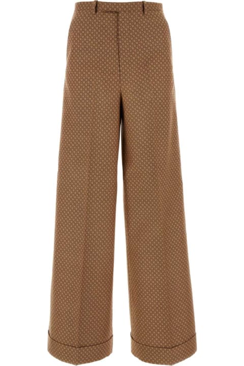 ウィメンズ Gucciのパンツ＆ショーツ Gucci Embroidered Polyester Blend Pant