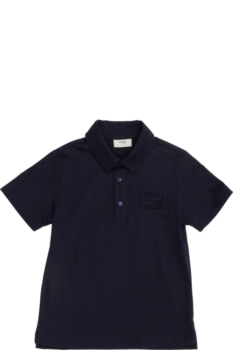 Fendi T-Shirts & Polo Shirts for Boys Fendi Logo Polo Shirt