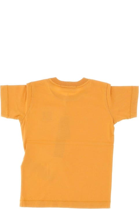 Homeware Stone Island Logo Embroidered Crewneck T-shirt