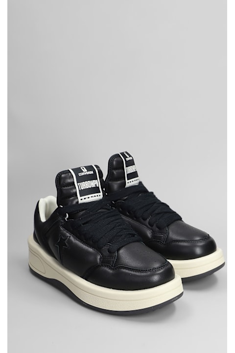 Fashion for Men DRKSHDW Turbowpn Ox Sneakers In Black Leather