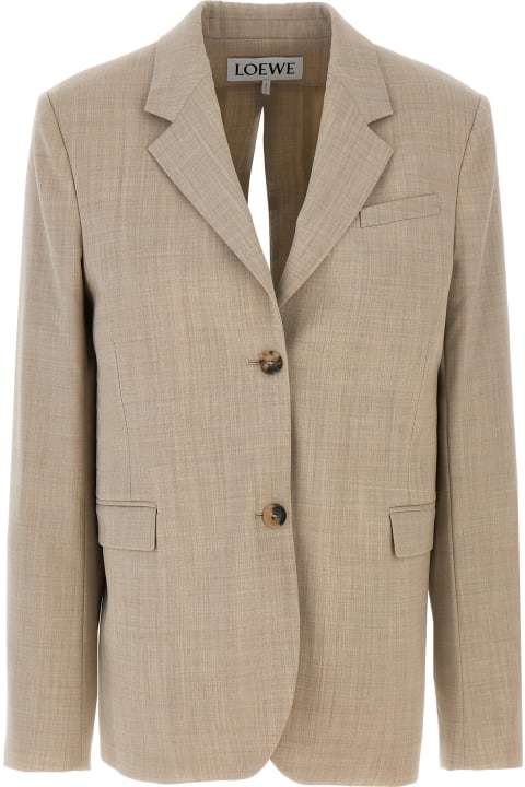 Loewe Coats & Jackets for Women Loewe Tailored Blazer With Back Lace