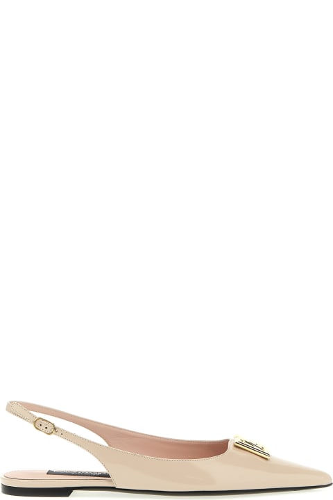 Dolce & Gabbana Shoes for Women Dolce & Gabbana Slingback Ballet Flats With Dg Logo