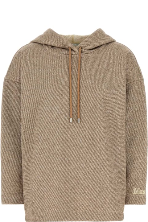 Fleeces & Tracksuits for Women Max Mara Biscuit Cotton Blend Rally Sweatshirt