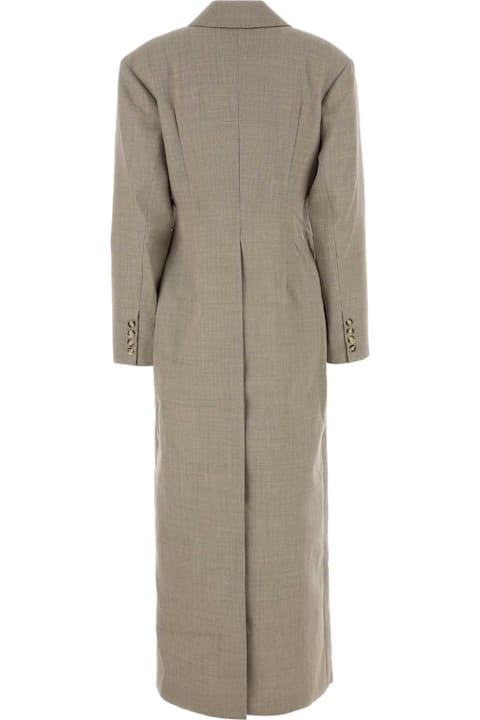 Nanushka Coats & Jackets for Women Nanushka Dove Grey Twill Ferris Coat