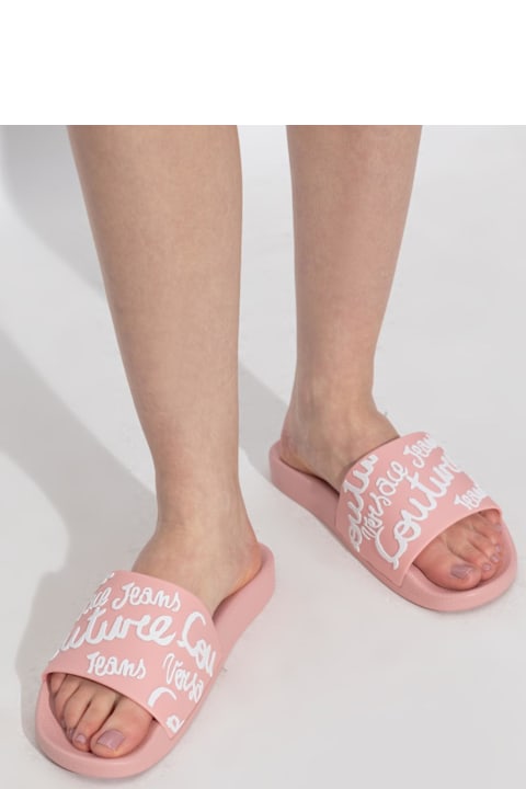 Versace Jeans Couture Shoes for Women Versace Jeans Couture Versace Jeans Couture Rubber Slides With Logo