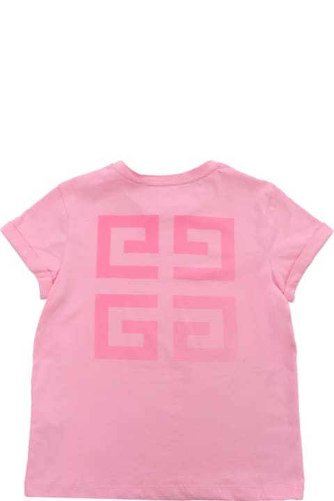 Givenchy for Kids Givenchy Pink T-shirt With Logo