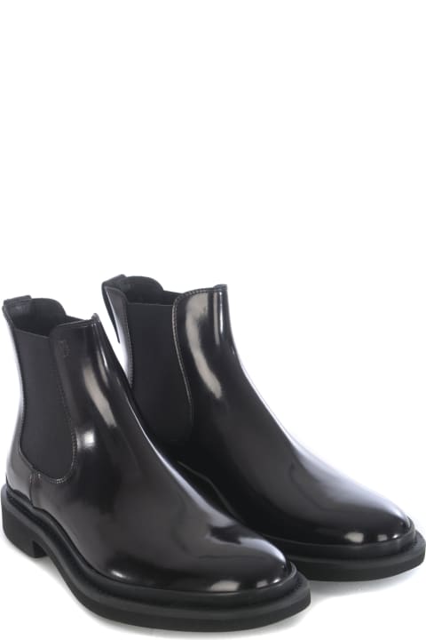 Fashion for Men Tod's Tod's Ankle Boots In Shiny Leather
