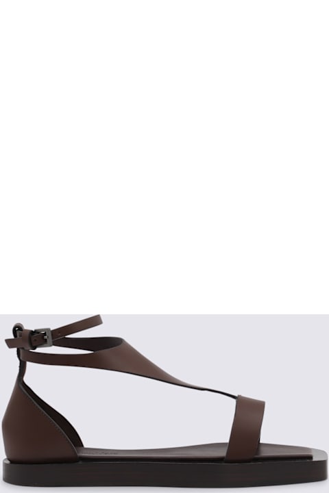 Max Mara for Women Max Mara Brown Veraflat Sandals