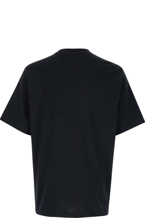 Homeware AMIRI Blacxk Crewneck T-shirt With Arts District Logo Print In Cotton Man