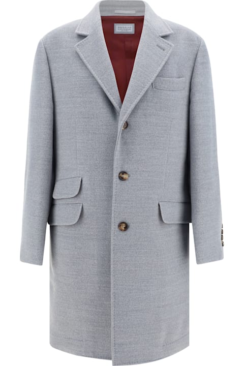 メンズ Brunello Cucinelliのコート＆ジャケット Brunello Cucinelli Wool Coat