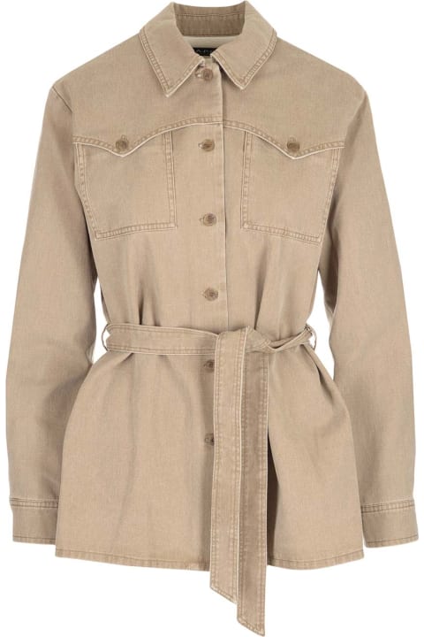 A.P.C. for Women A.P.C. Belted Cotton Jacket