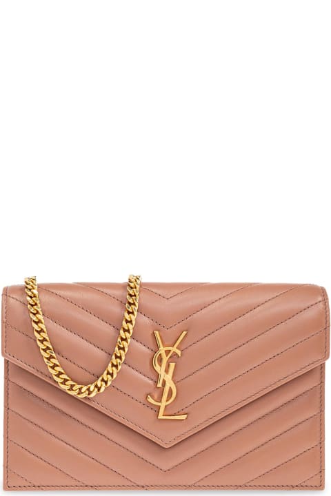 Saint Laurent for Kids Saint Laurent Saint Laurent Wallet Cassandre On A Chain