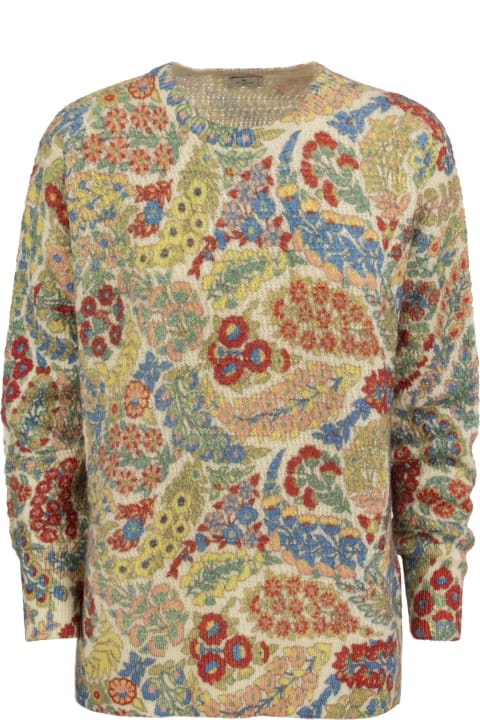 Etro Sweaters for Women Etro Wool And Alpaca Jumper With Print