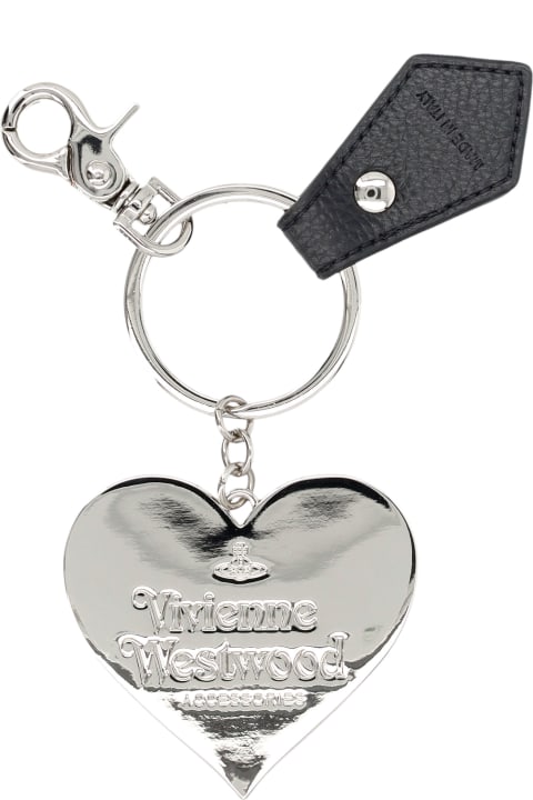 Keyrings for Women Vivienne Westwood Mirror Heart Orb Keyring