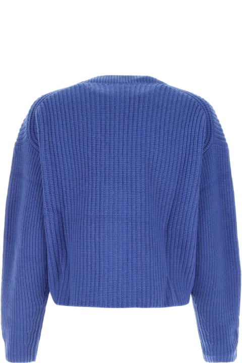 Fashion for Women See by Chloé Cerulean Blue Wool Blend Oversize Cardigan