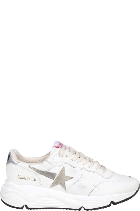 Sneakers Running Sole In White Leather