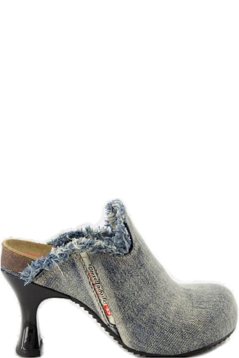 Diesel أحذية لـ السيدات Diesel Frayed Denim Mules