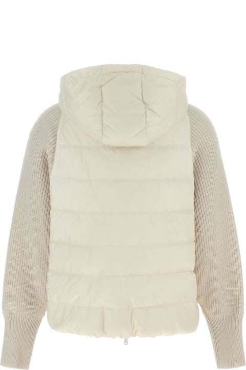 Coats & Jackets for Women Brunello Cucinelli Hooded Down Jacket With 'solomeo' Inserts