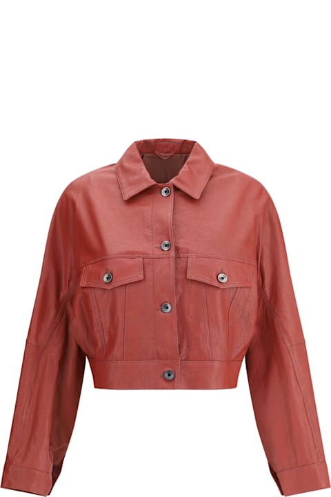 Brunello Cucinelli Sale for Women Brunello Cucinelli Leather Jacket