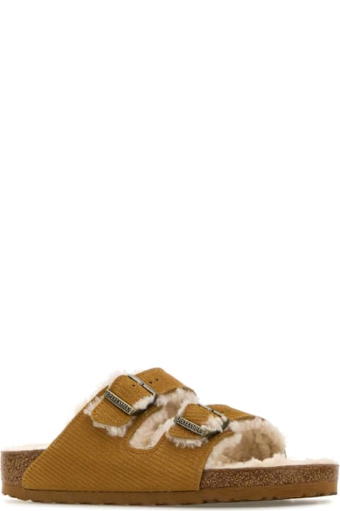 Homeware Birkenstock Mustard Suede Arizona Slippers