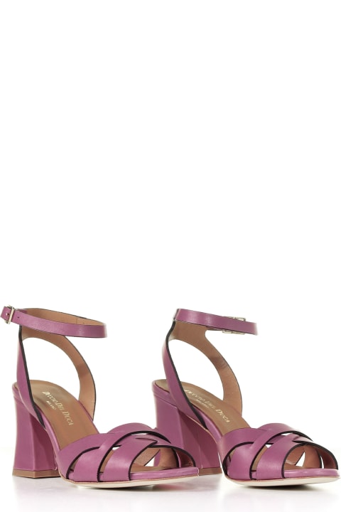 Leather Sandal With Ankle Strap