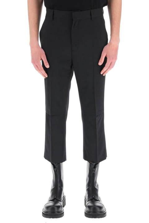 Tailored Wool Trousers With Cut-out Detailing