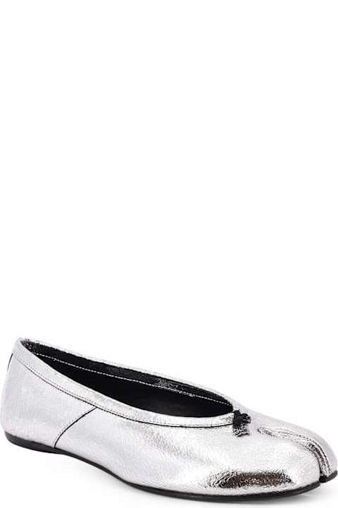 Maison Margiela Tabi Laminated Leather Ballerina
