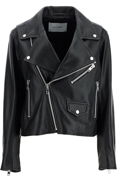 Ivy Oak for Women Ivy Oak Lenny Sue Leather Biker Jacket