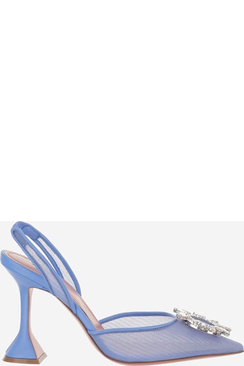 Amina Muaddi Begum Mesh Slingbacks