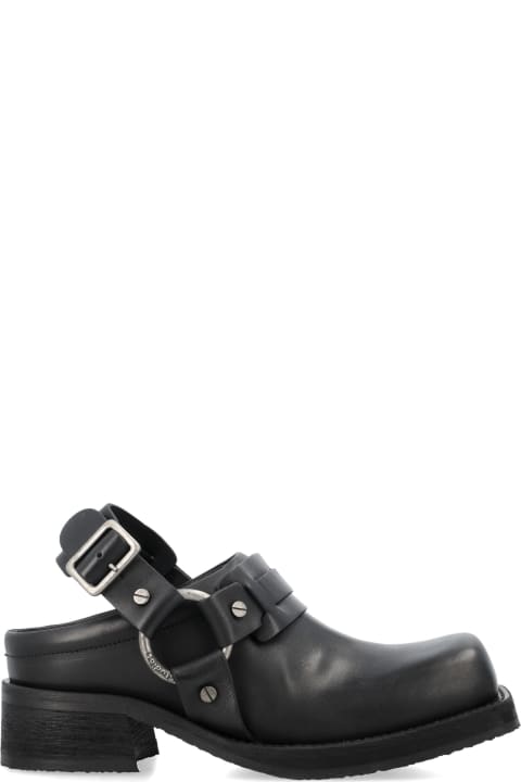 Acne Studios High-Heeled Shoes for Women Acne Studios Leather Buckle Mule