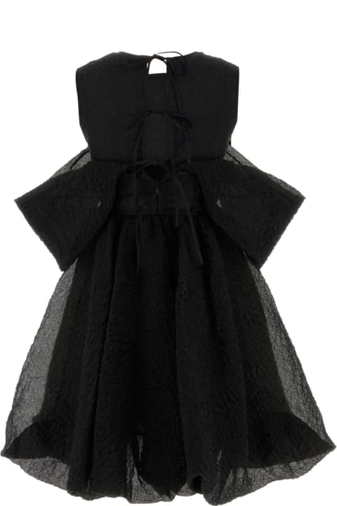 Cecilie Bahnsen Dresses for Women Cecilie Bahnsen Black Cotton Blend Mini Dress