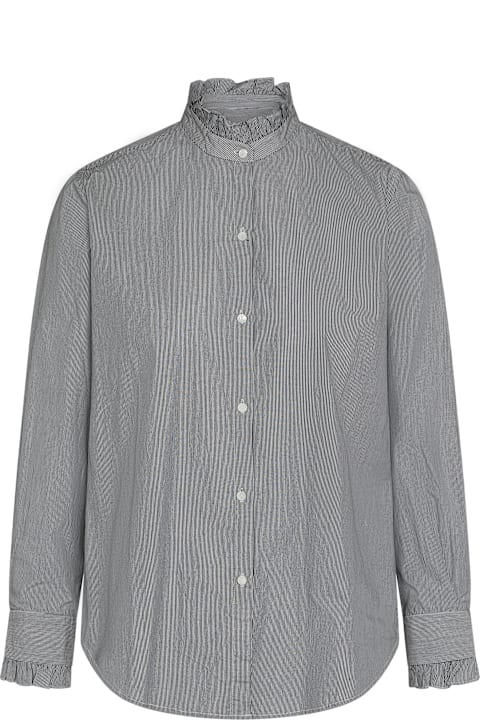 Nili Lotan Clothing for Women Nili Lotan Striped Cotton Shirt