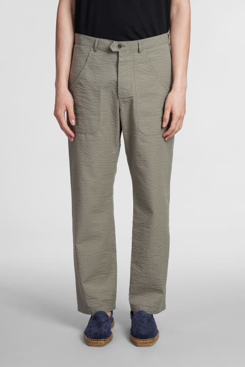 Paul  Pants In Green Cotton
