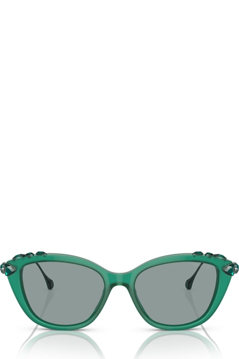 Swarovski for Women Swarovski Sk6010 Opal Green Sunglasses