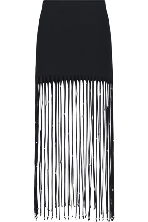 Rotate by Birger Christensen for Women Rotate by Birger Christensen Fringed Maxi Skirt