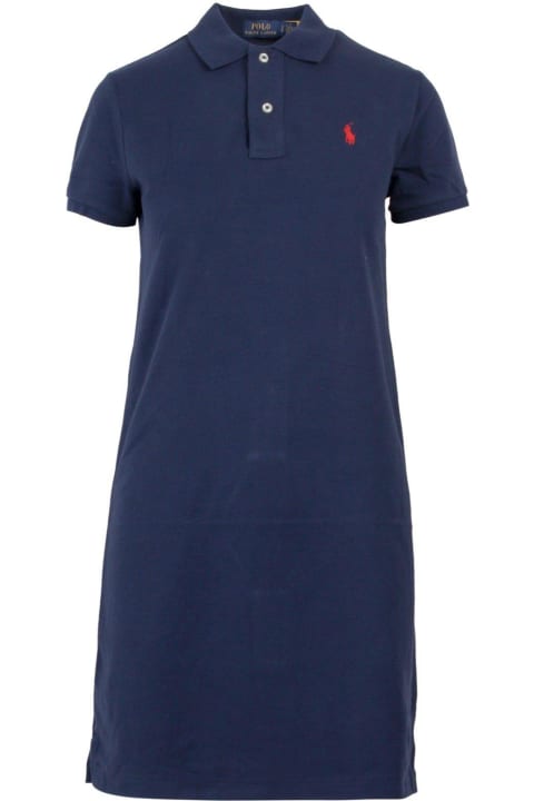 Ralph Lauren Topwear for Women Ralph Lauren Logo Embroidered Short Sleeved Polo Dress