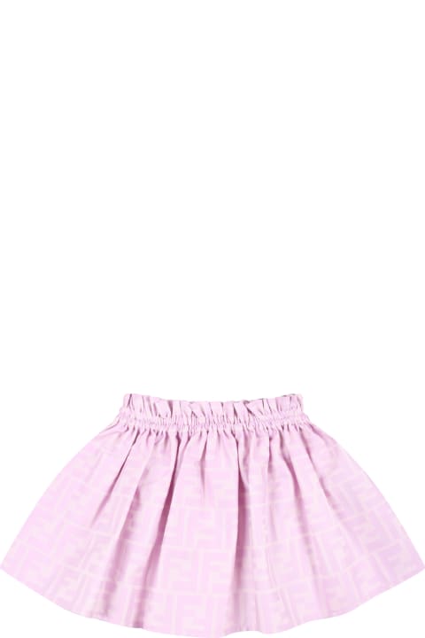 Pink Skirt For Baby Girl With Ff