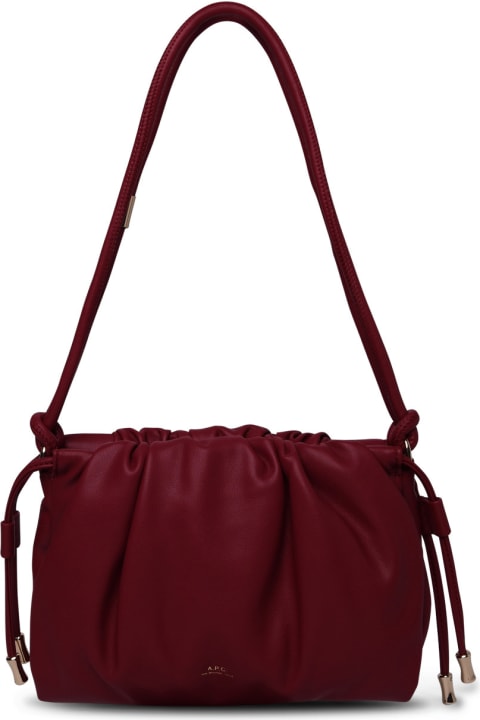 Shoulder Bags for Women A.P.C. Burgundy Leather Bag