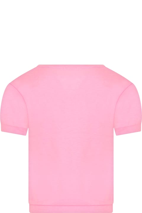 Fashion for Kids Billieblush Pink T-shirt For Girl With Sequins