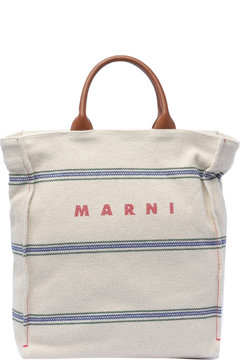 Totes for Men Marni Logo Shopping Bag
