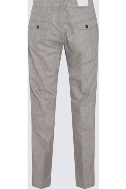 Eleventy Pants for Men Eleventy Grey Wool Blend Trousers