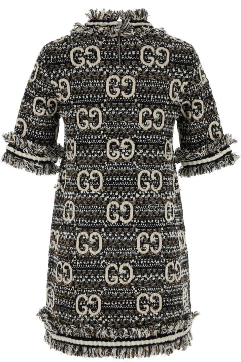 Fashion for Women Gucci Embroidered Bouclã© Mini Dress
